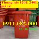 Bán thùng rác nhựa khuôn tròn, khuôn vuông giá rẻ, thùng rác 120 lít 240 lít 660 lít- lh 0911.082.