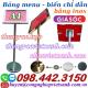 Biển chỉ dẫn inox A4 - bảng thông báo inox A4 - bảng menu inox A4