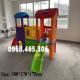 Nhà leo cầu trượt 2 khối nhập khẩu cho bé