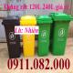 Giảm giá thùng rác nắp kín tại vĩnh long, thùng rác 120l 240l 660l màu xanh giá rẻ- lh 0911082000