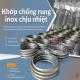 Khớp nối chống rung kim loại, khớp nối mềm rắc co ren, khớp nối mềm nối bích 304, khopnoimem
