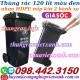 Khuyến mãi giá sốc – thùng rác 120 lít màu đen nhựa HDPE nắp kín 2 bánh xe