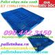 Pallet nhựa 1300x1100x130mm màu xanh - hàng mới