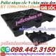 Pallet nhựa đen chân cốc 1200x1000x140mm khuyến mãi giá sốc call/zalo 0984423150 Huyền