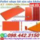 Pallet nhựa làm sàn sân khấu di động 500x1000x50mm mặt kín màu cam