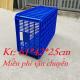 Rổ nhựa chữ nhật công nghiệp, sọt cao 25 đựng rau củ, sọt đựng hải sản, sọt chế biên