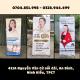 sản xuất standee khung sắt- bảo hành trong mùa mưa bão