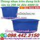 Tank nhựa - thùng nhựa tròn dung tích lớn từ 200 lít đến 4000 lít