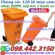 Thùng rác 120 lít màu cam - xả kho giá sốc