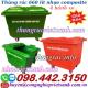 Thùng rác 660 lít nhựa composite 4 bánh xe
