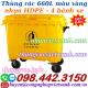 Thùng rác 660 lít nhựa HDPE 4 bánh xe - màu vàng