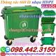 Thùng rác 660 lít nhựa HDPE 4 bánh xe nhiều màu sắc