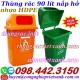 Thùng rác 90 lít nắp hở nhựa HDPE MGB90H