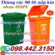 Thùng rác 90 lít nắp kín nhựa HDPE MGB90K