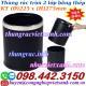 Thùng rác khách sạn 2 lớp bằng thép - không nắp
