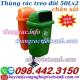 Thùng rác treo đôi chân sắt 50 lít x 2 nhựa composite