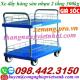 Xe đẩy hàng 2 tầng sàn nhựa 300kg