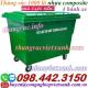 Xe rác 1000 lít nhựa composite 4 bánh xe